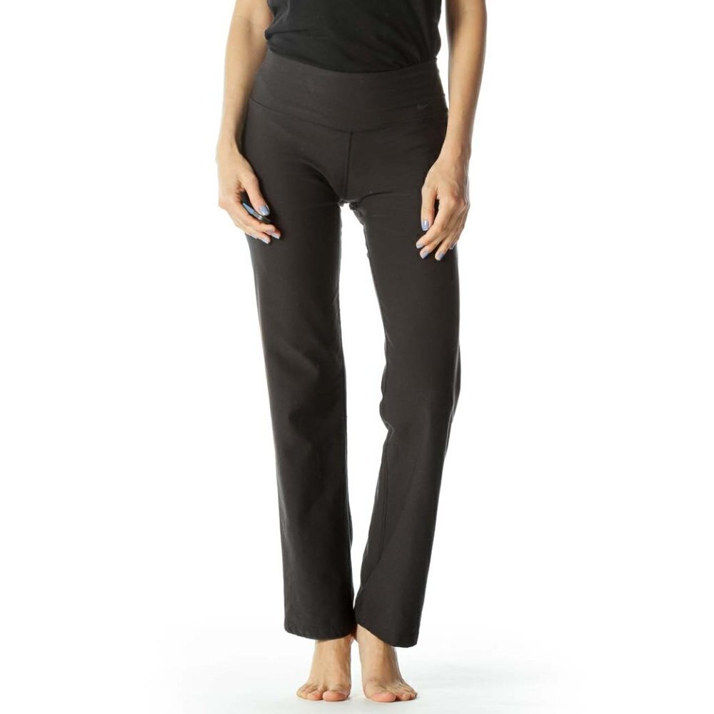Nike Black Stretch Activewear Pants - Picture 1 of 3
